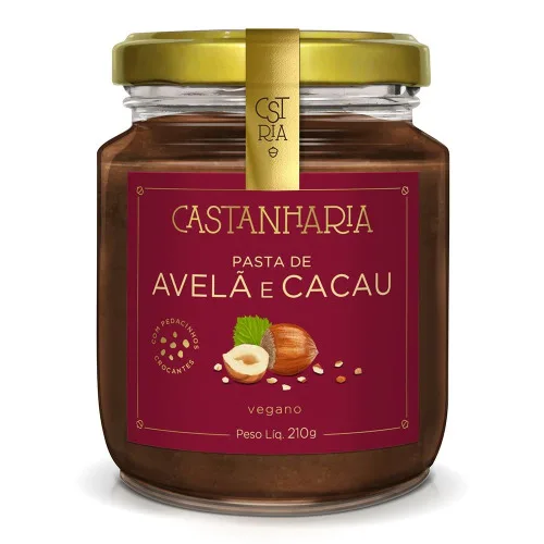 Pasta De Avelã E Cacau Castanharia - CASTANHARIA