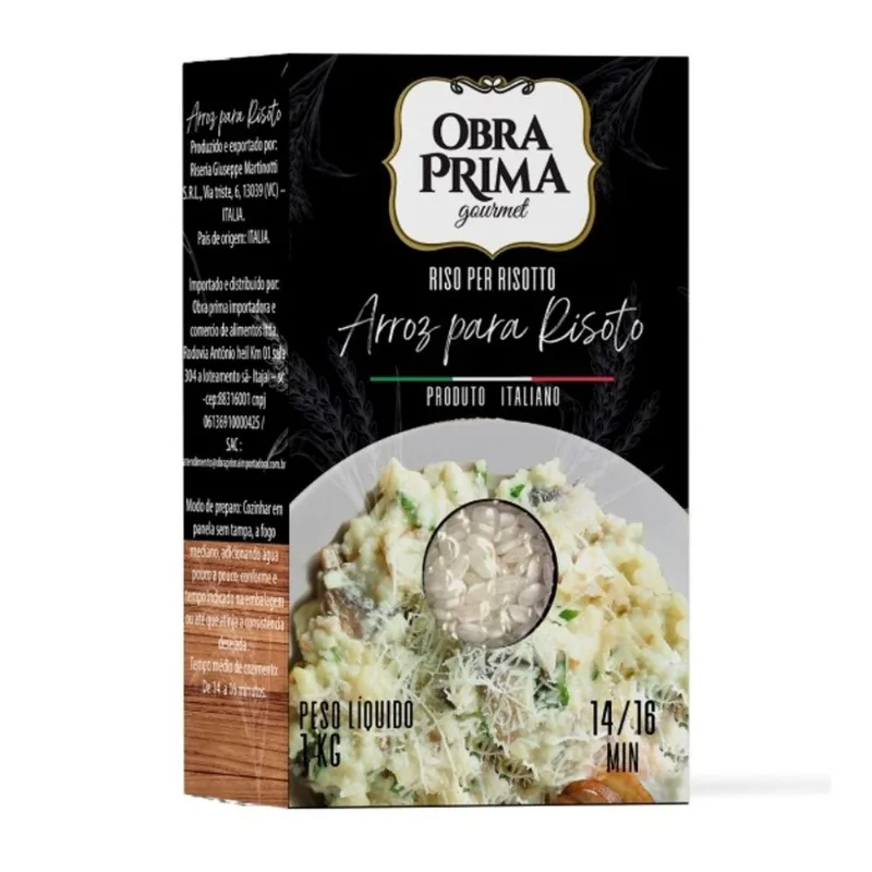 Arroz para Risoto Obra Prima Gourmet Italiano 1kg