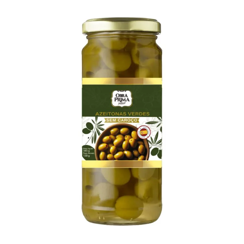 Azeitona Sem Caroço Gourmet Obra Prima 345g - Não Informado - Mercearia