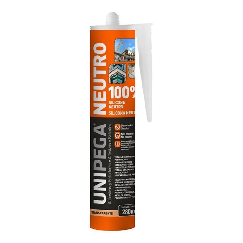 Silicone Neutro Multiuso Incolor 280ml Unipega