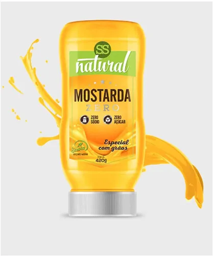 Mostarda Zero 420g - SS NATURAL - Mercearia