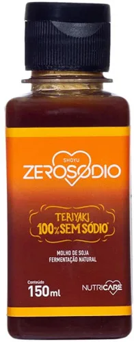 Molho Teriyaki Nutricare 150ml Zero Sodio - NUTRICARE