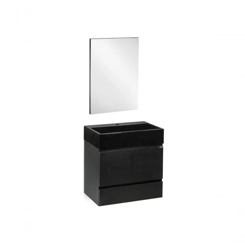 Gabinete para Banheiro Versalhes sem Porta MDF 60CM Preto Venturi - Venturi - Agro