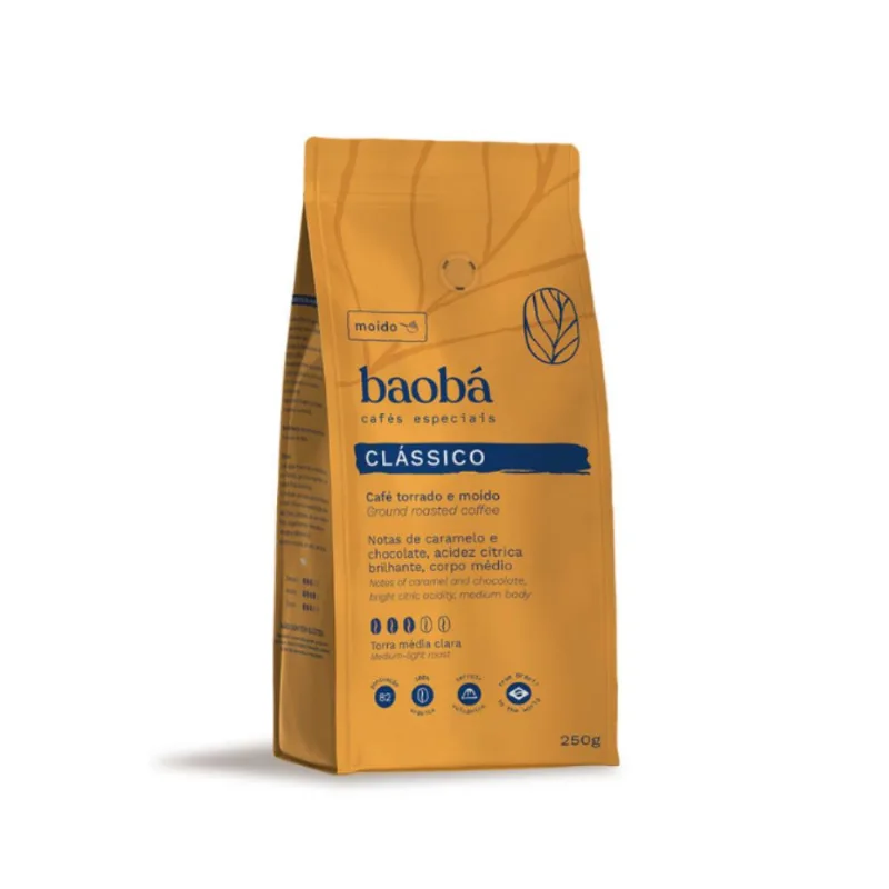Café Torrado e Moído Especial Clássico Baobá 250g