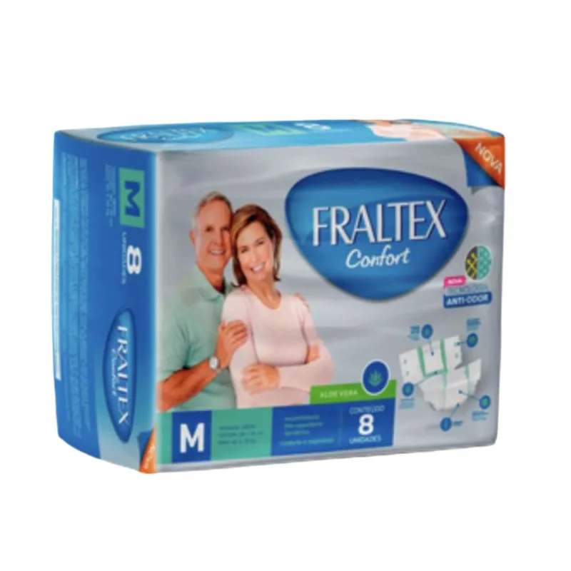 Fralda Geriátrica Fraltex M c/ 8 Unid