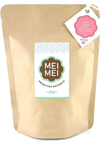 MEIBLEND 01 HIBISCO GENGIBRE CANELA FOLHA DE OLIVEIRA CUBOS DE LARANJA - MEIMEI