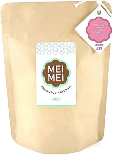 MEIBLEND X02 CHÁ VERDE CAVALINHA DOURADINHA CARQUEJA DOCE HIBISCO - MEIMEI