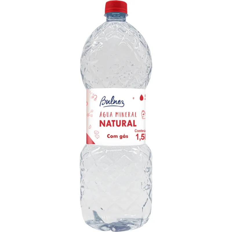 Água Mineral Bulnez Com Gás 1,5L