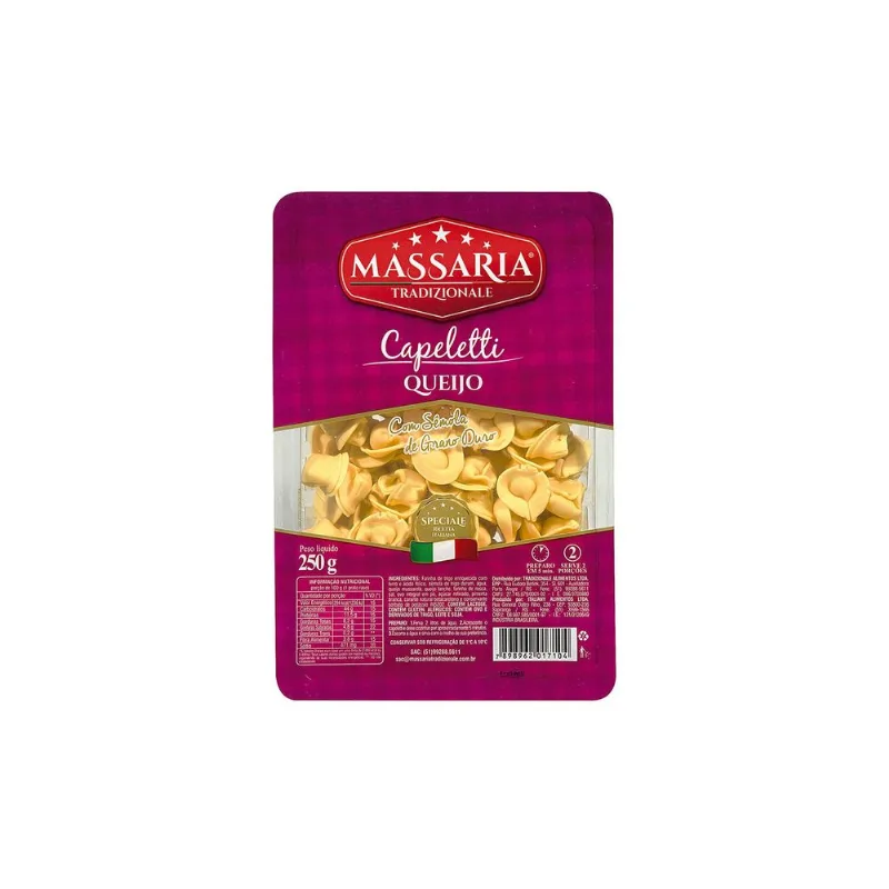 Capeletti de Queijo Massaria Tradizionale 250g