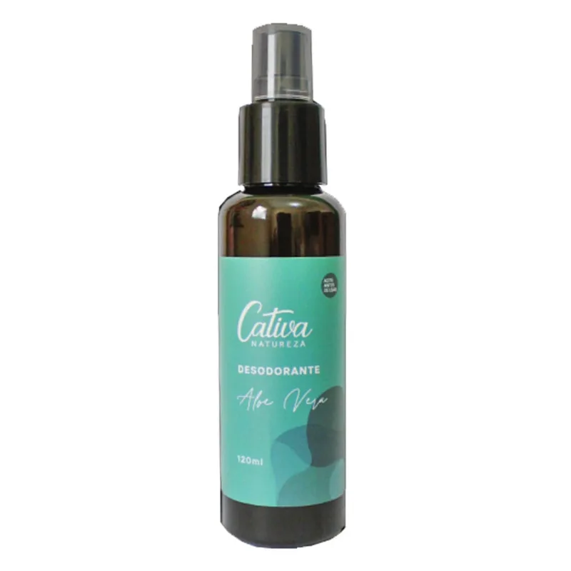 Desodorante Spray Aloe Vera (Livre de Sais de Alumínio) 120ml - Cativa Natureza
