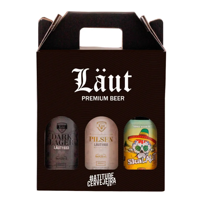 Kit Cerveja Laut Estilos 600ml 3 Unidades