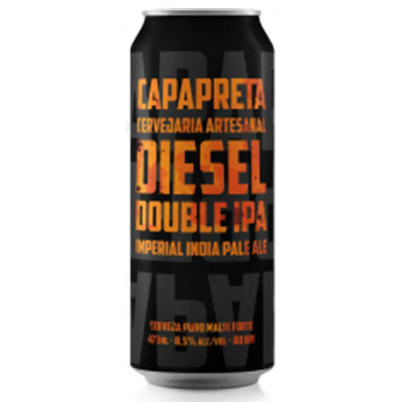 Cerveja Capa Preta Diesel Double IPA Lata 473ml