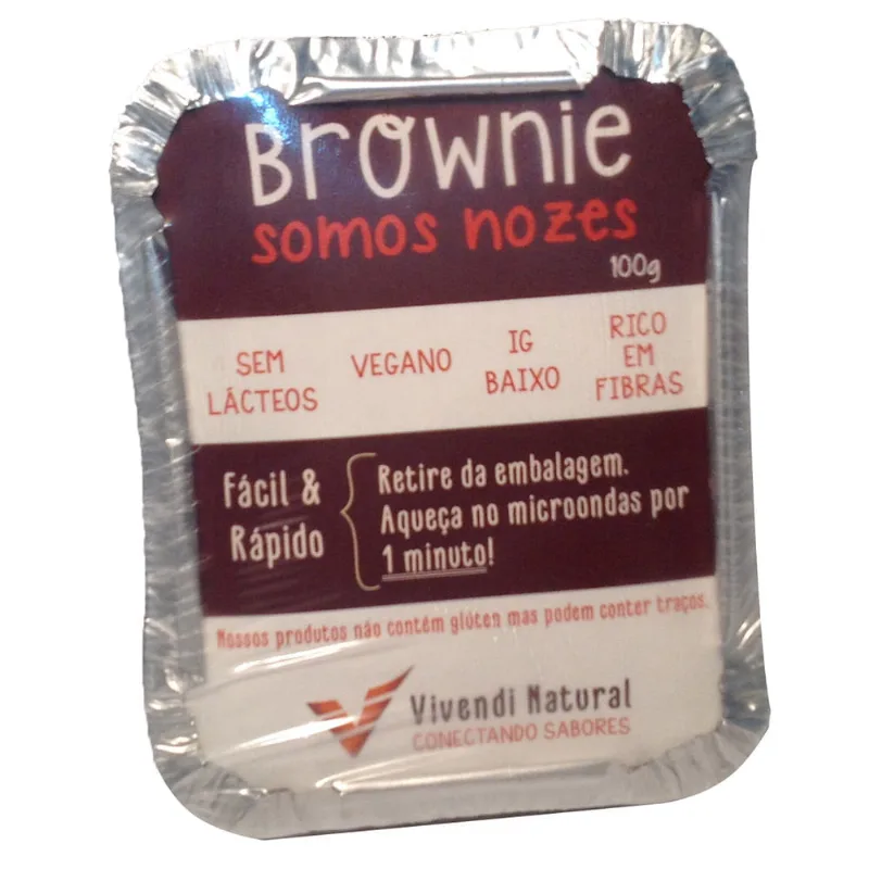 Brownie Vegan Vivendi Chocolate e Nozes 100g