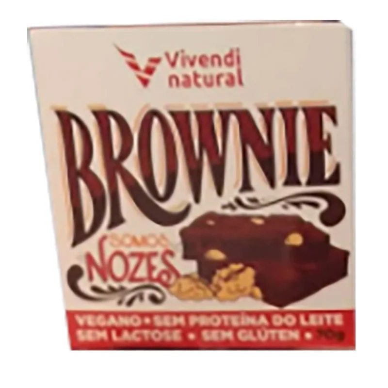 Brownie Vegan Vivendi Natural Chocolate com Nozes 70g