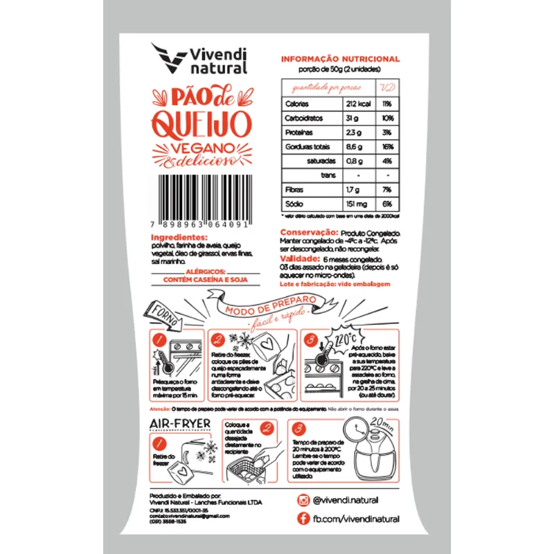 PAO QJO VEG VIVENDI 400G