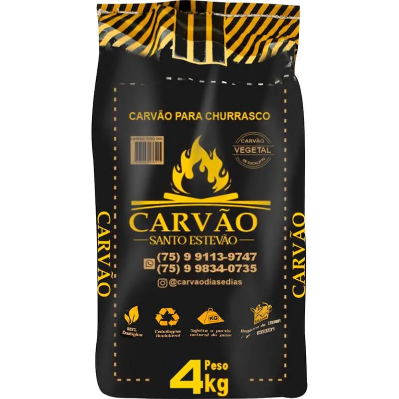 Carvão Vegetal Santo Estevão 4kg