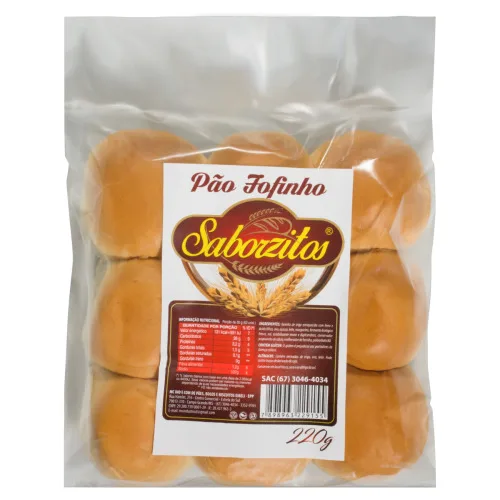 PÃO FOFINHO SABORZITOS PACOTE 220G - FOFINHO