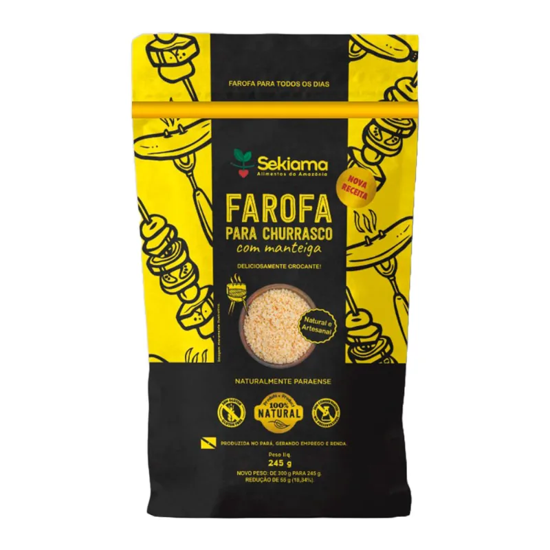Farofa Tradicional Churrasco Sekiama 245g