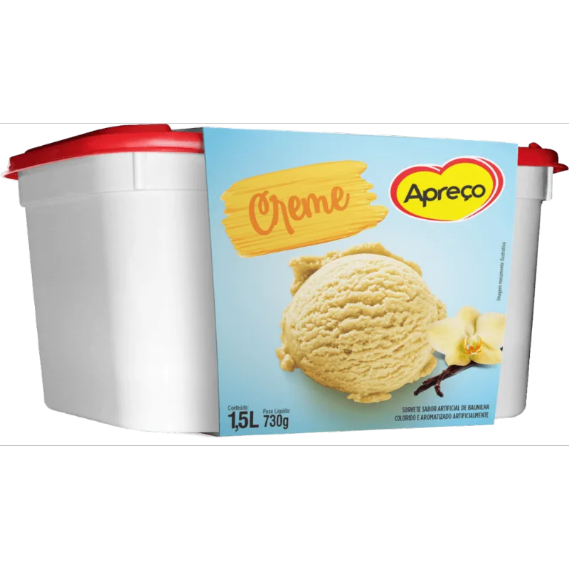 Sorvete Creme Apreco 1,5 Litros