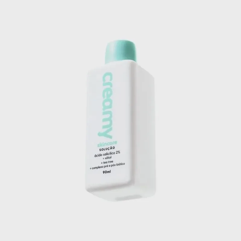 Creamy Skincare Solução Ácido Salicílico, Xilitol, Tea Tree, Complexo Pré e Pós Biótico 90ml - Creamy - Beleza E Perfumaria