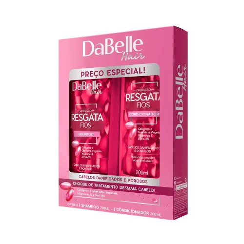KIT DABELLE SH 250ML+COND 200ML RESGATA FIOS - Não Disponível - Perfumaria