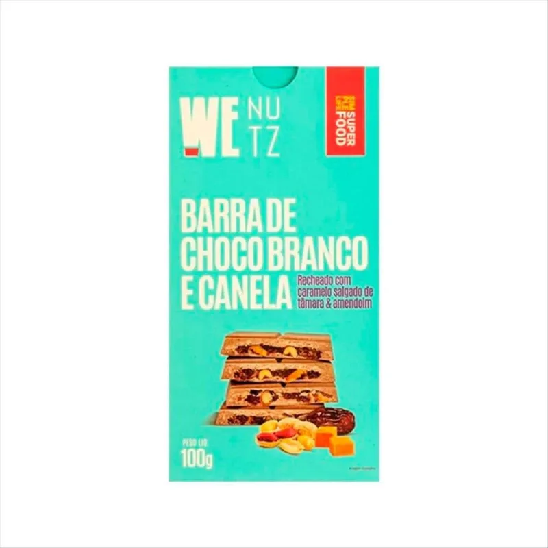 Choconutz Branco We Nutz Canela Caramelo e Tâmara 100g