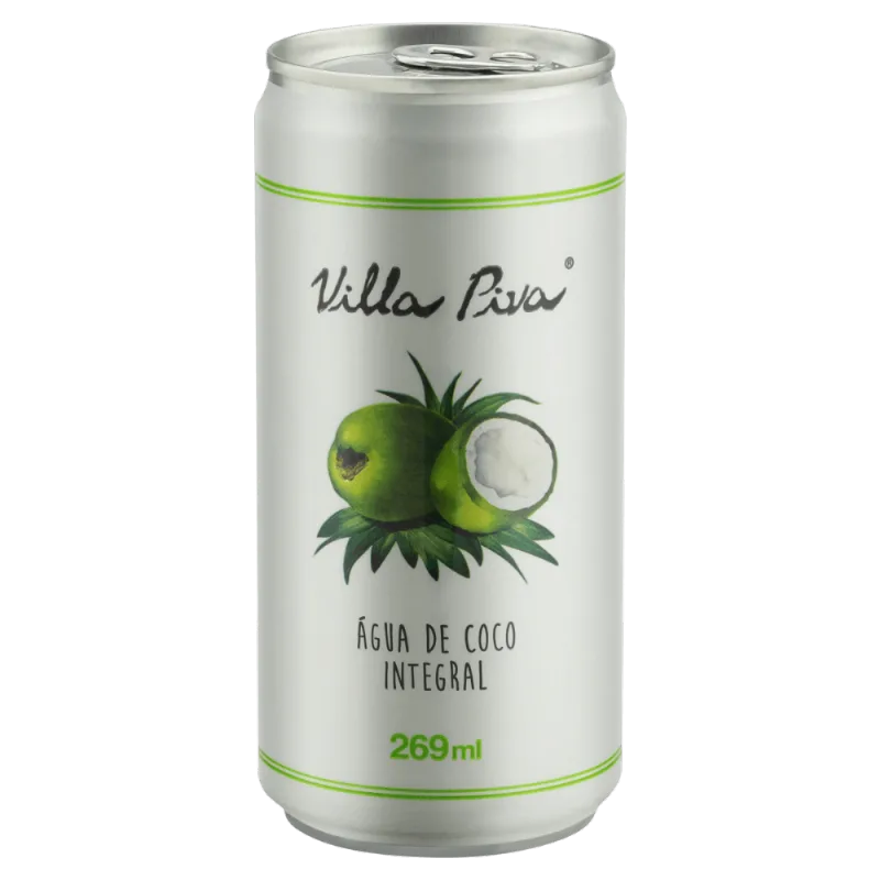 Água de Coco Integral sem Adição de Açúcar Villa Piva Lata 269ml