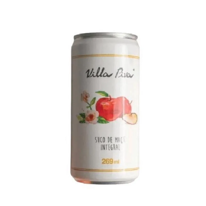 Suco De Maçã Integral Sem Açúcar Lata Villa Piva 269Ml