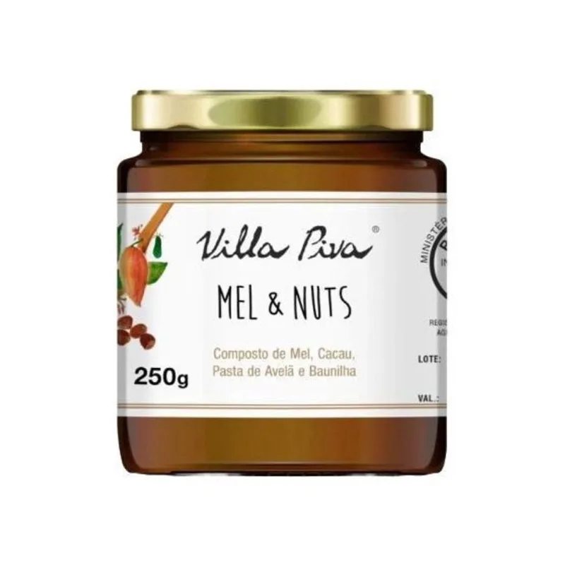 Mel E Nuts Com Cacau E Baunilha Villa Piva 250G