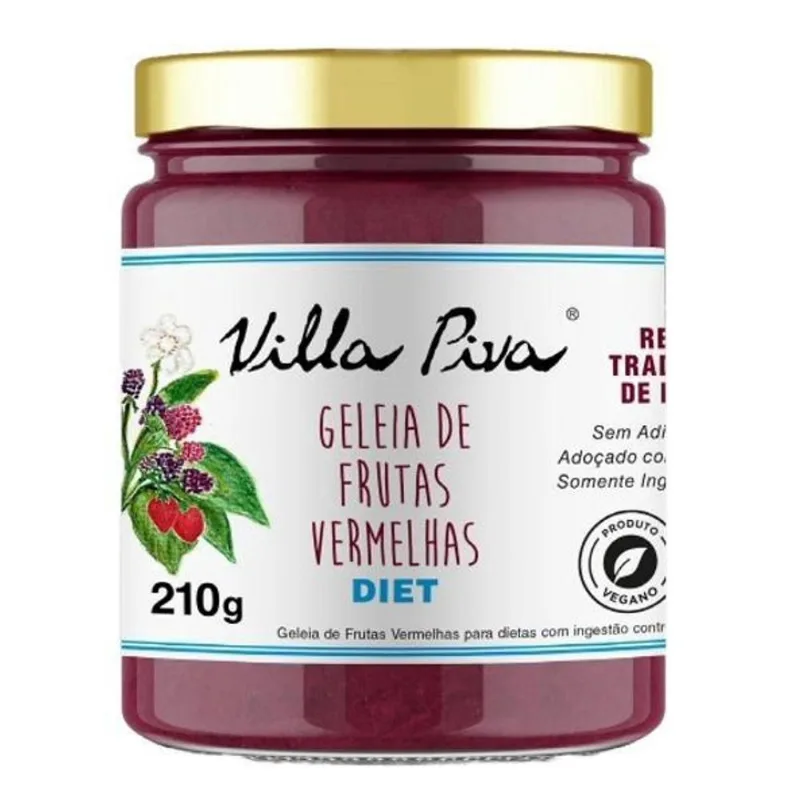 Geleia De Frutas Vermelhas Diet Villa Piva 210G