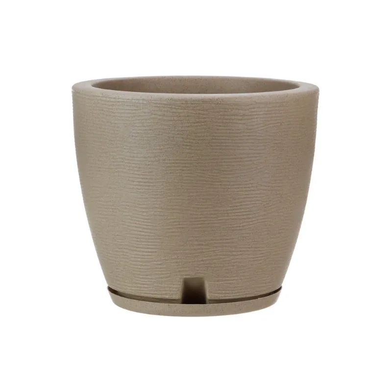 Vaso Amsterda Grafiato 27X28 Bege Stone Effect Floridis