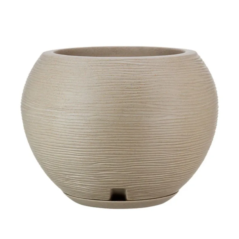 Vaso Florença Sisal Bege Stone Floridis 17x19cm