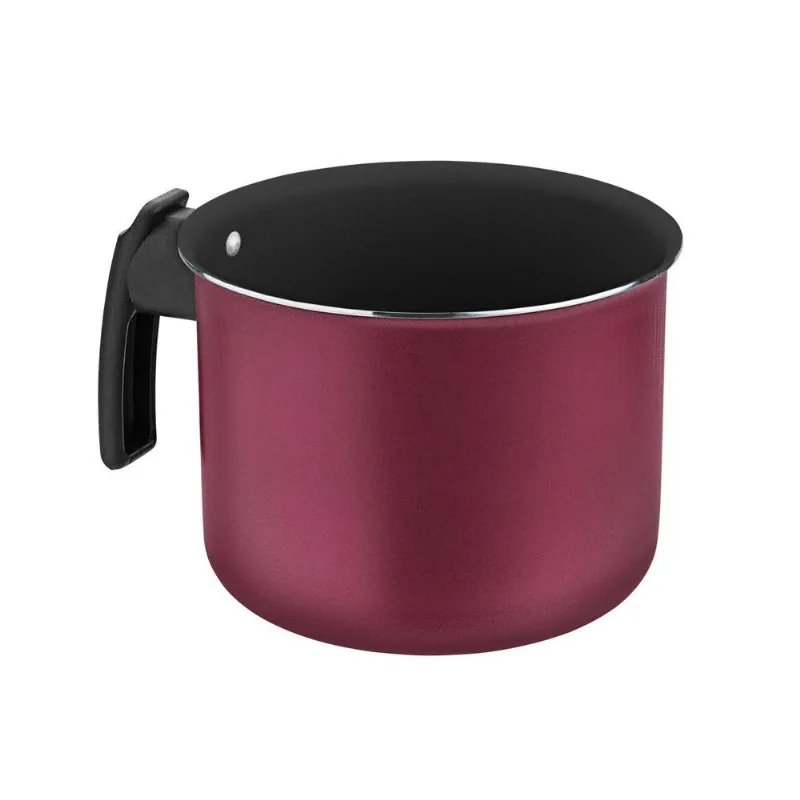 Fervedor/Leiteira Luz Clarity Preto/Cereja 12cm