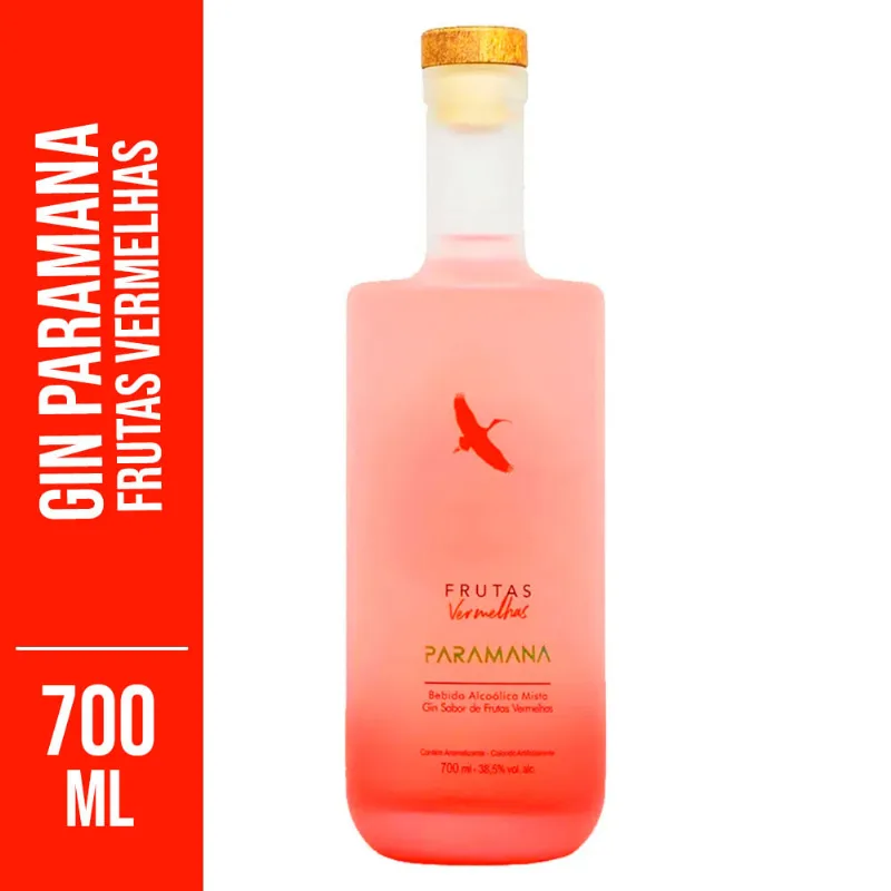Gin Paramana Frutas Vermelhas 700ml