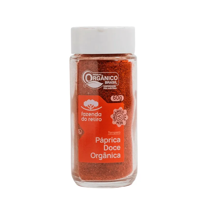 Páprica Doce Orgânica Fazenda Retiro – 60g
