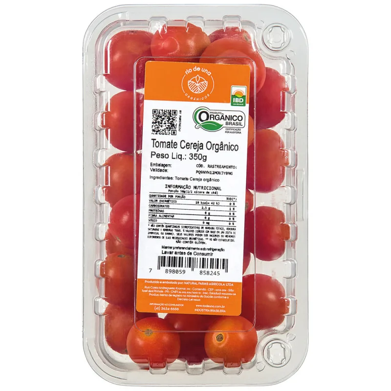 Tomate Cereja Orgânico 350g - Hortifrutigranjeiros - Hortifruti