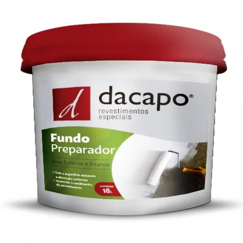 Fundo Preparador Branco Dacapo 18l