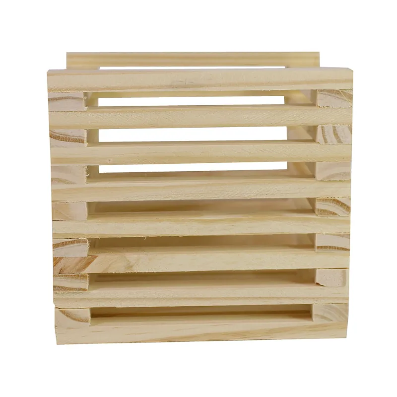 Cachepo Super Max Jardim Vertical Autoclave Natural 17X17X17 Pinus Resistente A Água