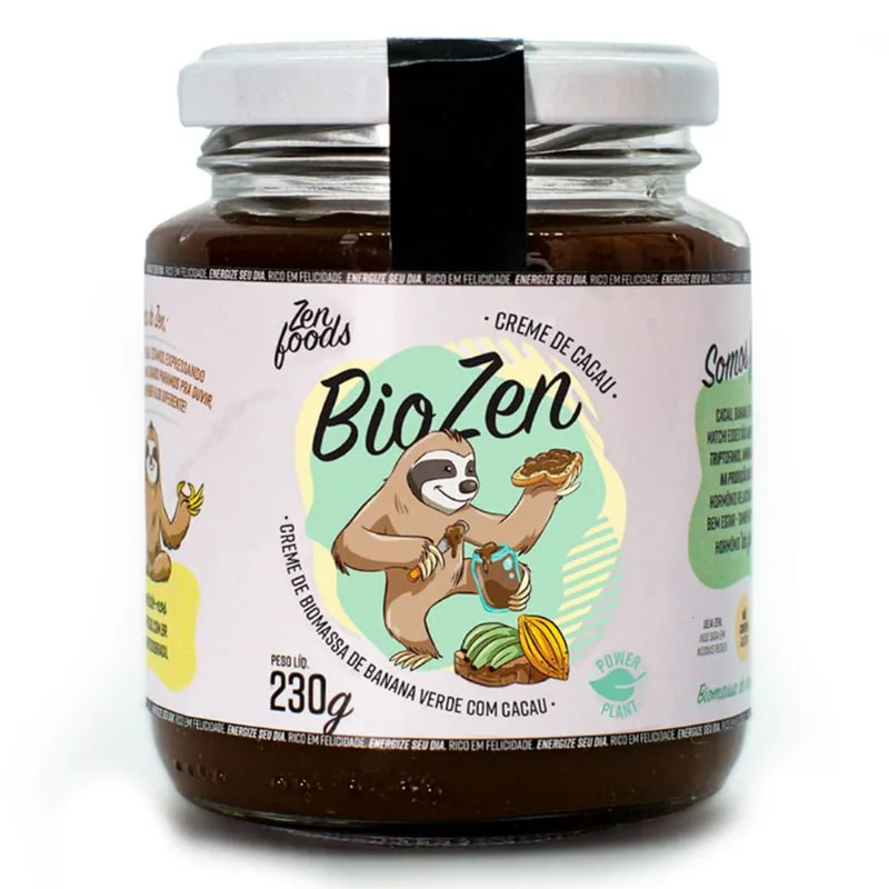 Biozen Creme de Cacau e Biomassa Ban Verde Zenfoods 230g