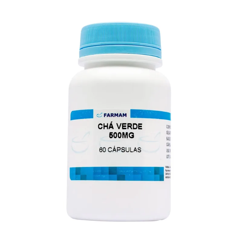 Chá Verde 500Mg 60 Cápsulas