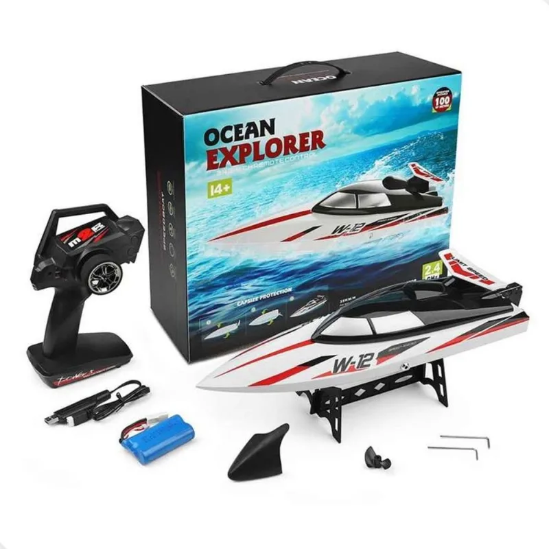 Lancha De Controle Wltoys 35km/h Rtr 2.4ghz Branca