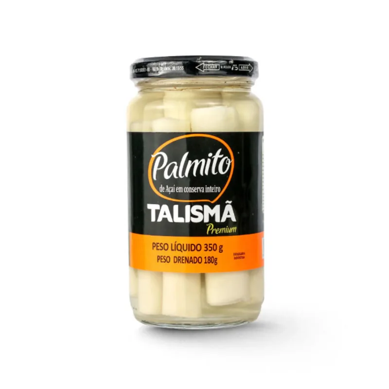 Palmito Talismã Açaí Inteiro Premium Pote 180g