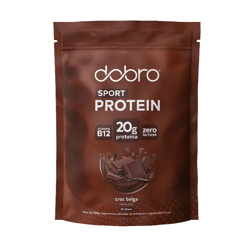 Sport Protein Pouch Croc Belga Dobro 900g - Dobro - Suplementos