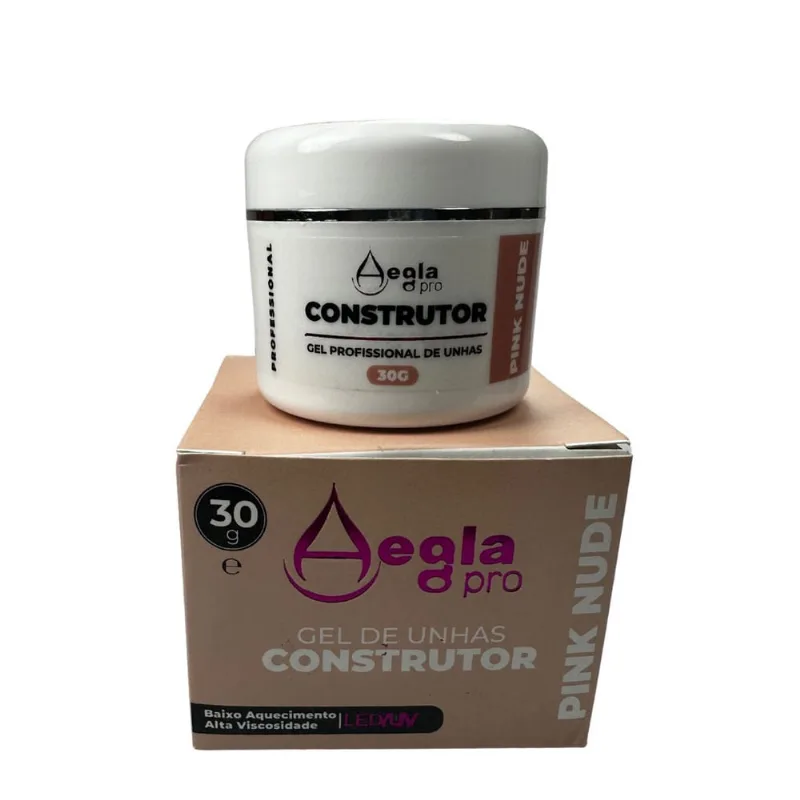 Gel Construtor Para Unhas Pink Nude 30g - Aegla pro