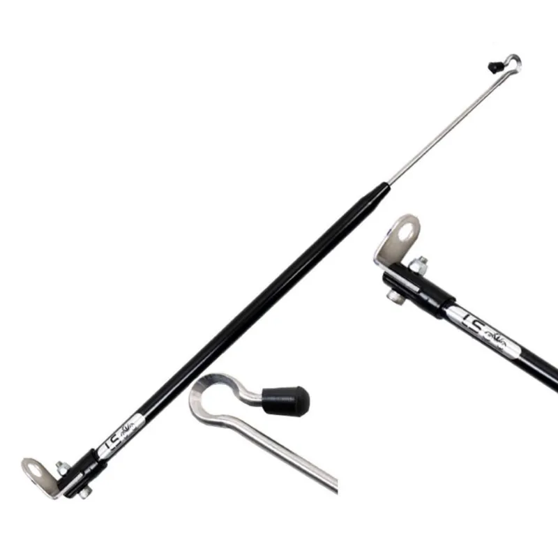 Antena Inox 2 Estágios Dobrável Corta Cerol Linha Pipa Preto