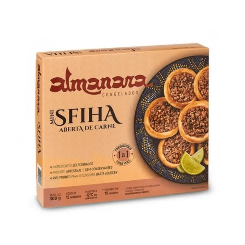 Mini Esfiha Aberta Carne Almanara 300g