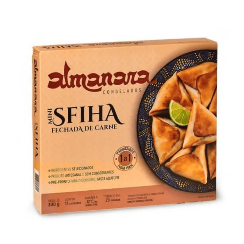 Mini Esfiha Fechada Carne Almanara 300g