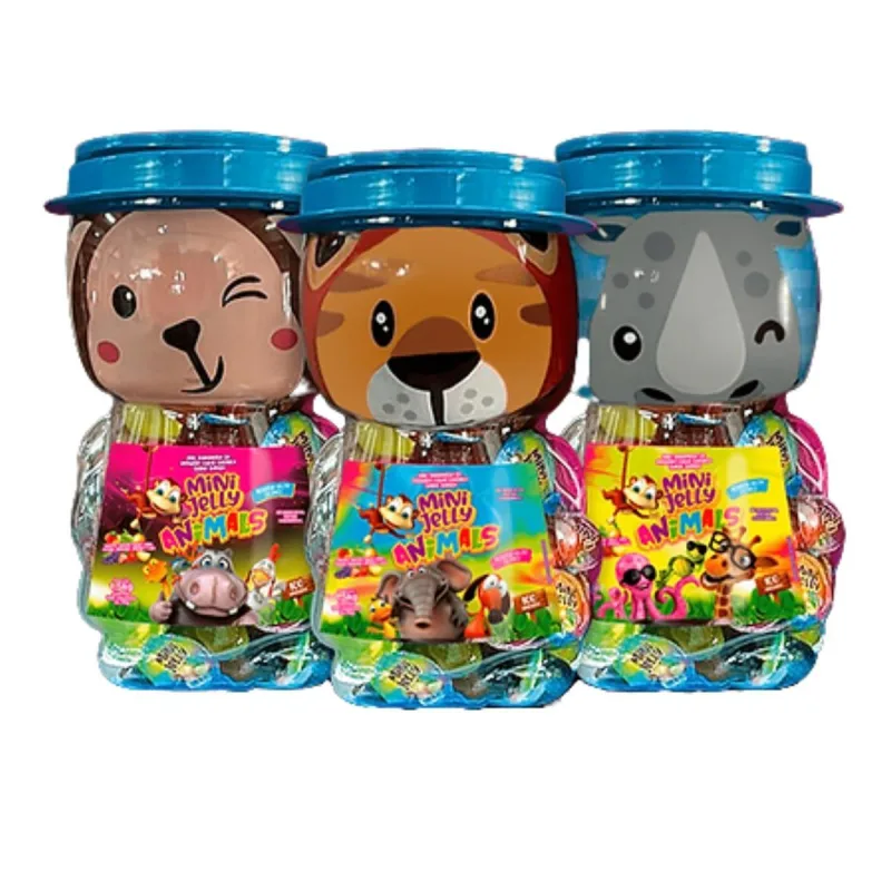 Mini Jelly Gelatina Animais Pote Com 100 Unidades - Danilla - Não Informado - Mercearia