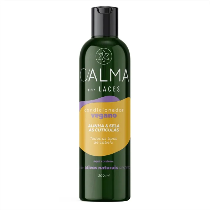 Condicionador de Cabelos C/Alma Vegano Alinha e Sela as Cutículas 300ml - C/ALMA - Higiene E Beleza