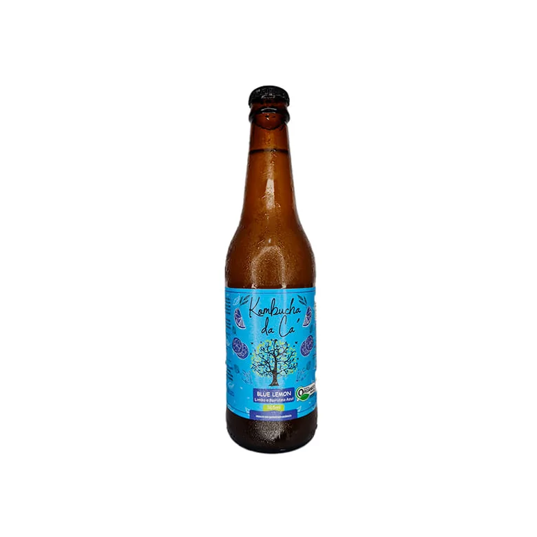Kombucha Da Ca Blue Lemon 365ml - Da Ca - Bebidas Não Alcoólicas